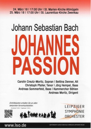 Johann Sebastian Bach Johannes Passion Kammerchor Böhlen - Singen im Südraum Leipzig