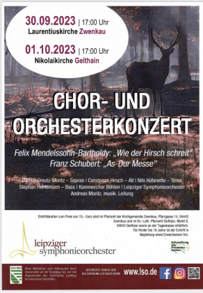 Felix Mendelssohn-Bartholdy: Wie der Hirsch schreit, Franz Schubert: As-Dur Messe