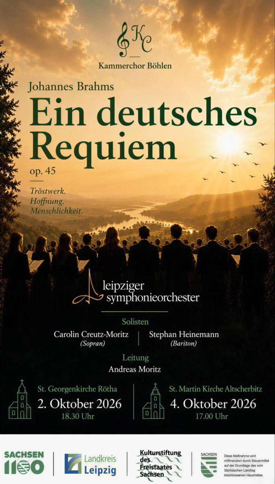 Kammerchor Böhlen Brahms Ein deutsches Requiem