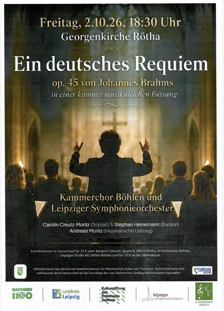 Kammerchor Böhlen Brahms Ein deutsches Requiem